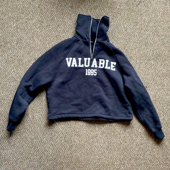 Worn once! cropped quarter zip from codes combine (Korean brand) - Picture 1 of 2